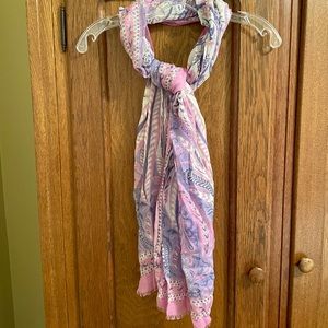 JJill light pink & lilac scarf